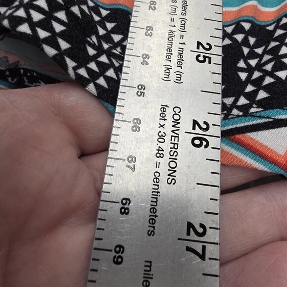 Eye Candy Shirt Womens 3X Multicolor Aztec Print V Neck 3/4 Sleeve Tunic Top - Picture 10 of 10